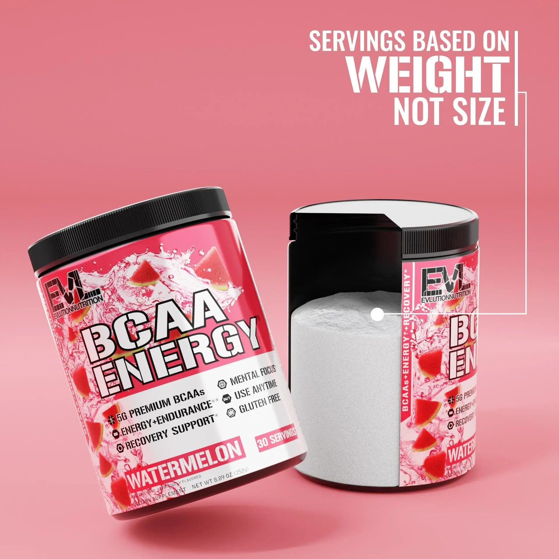 EVL BCAAs Amino Acids Powder - Watermelon Flavor Evlution