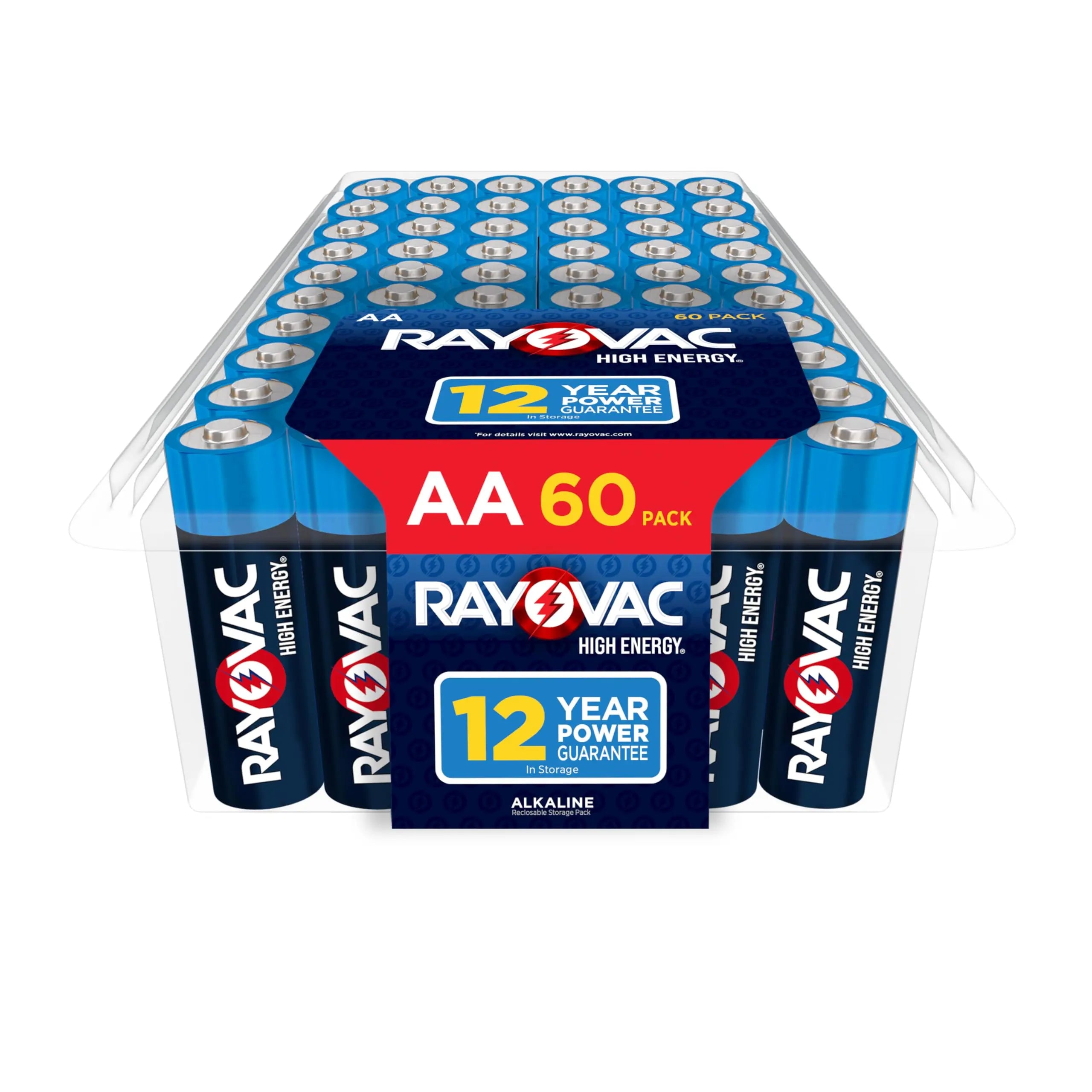 Rayovac AA Batteries, Double A Battery Alkaline, 60 Count Yodymarket