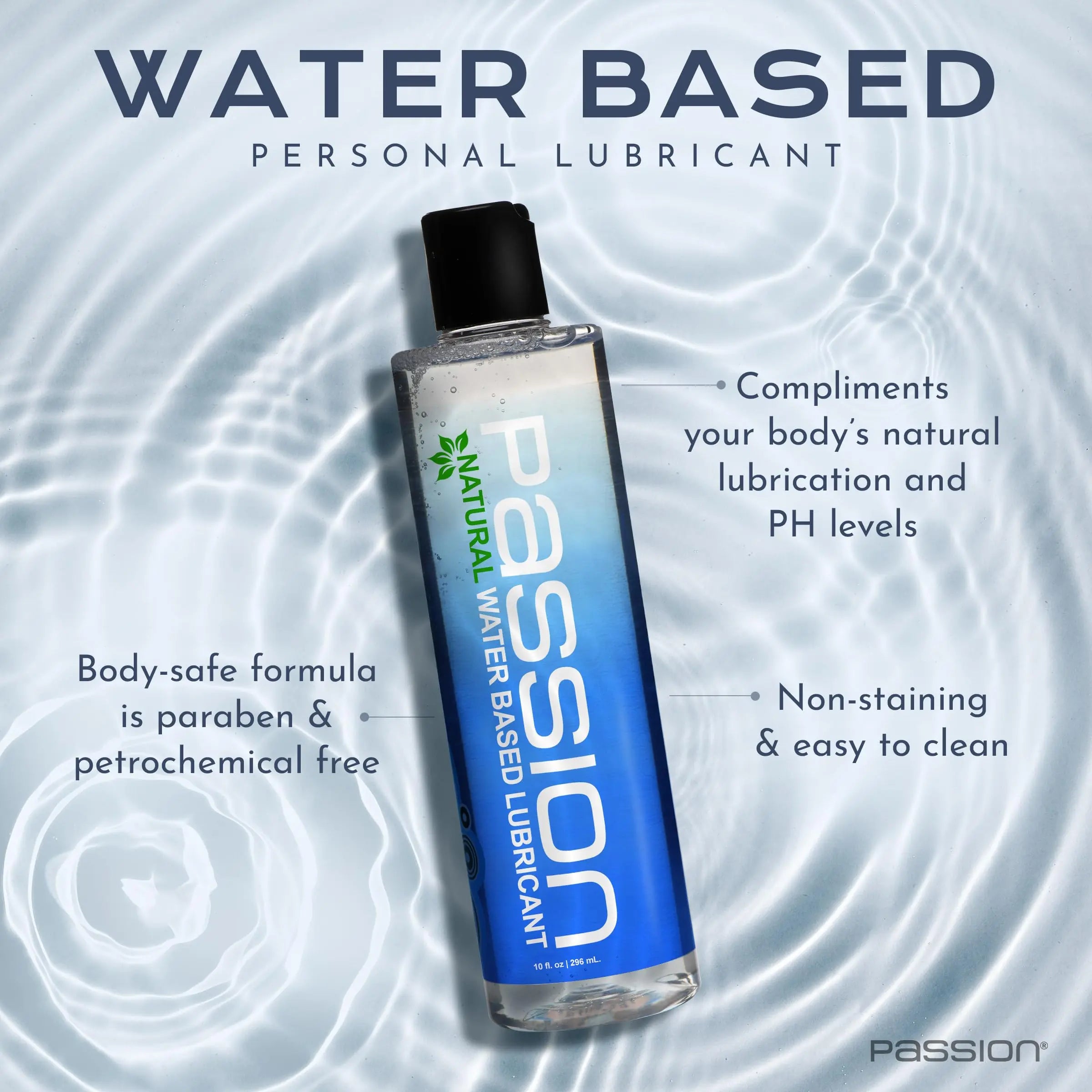 Passion Natural Water-Based Lubricant - 34 oz Yodymarket