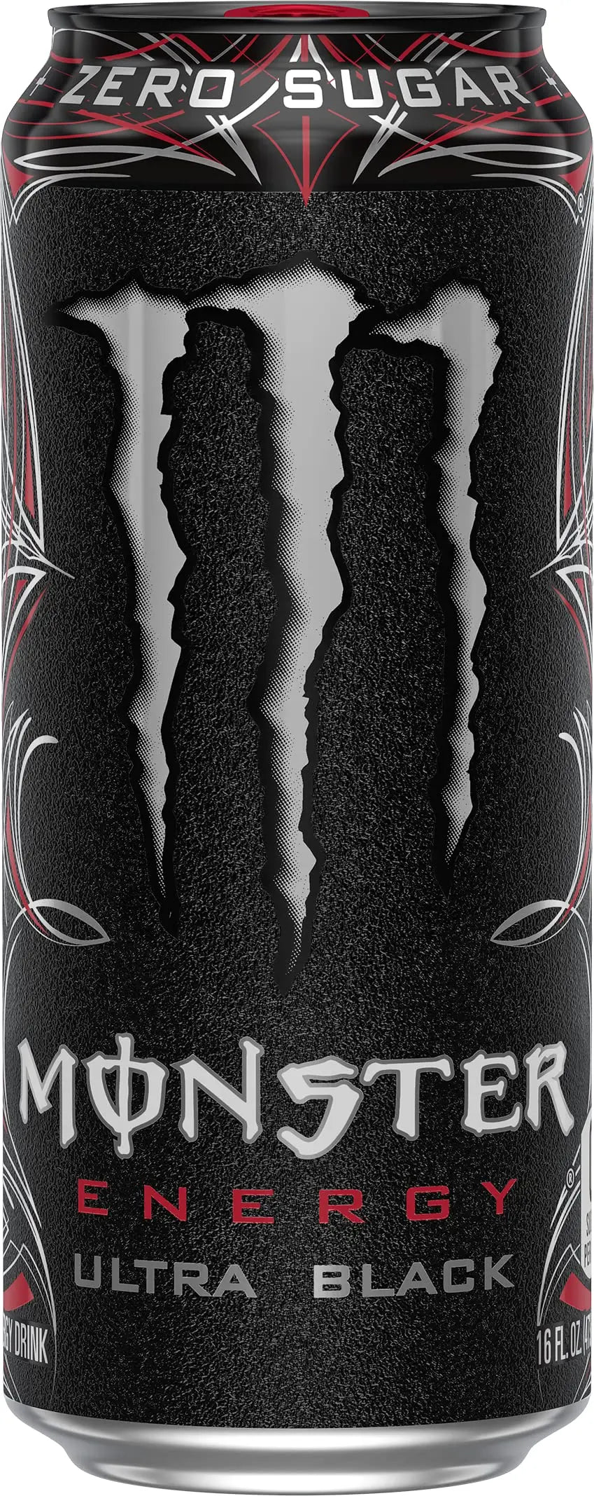 Monster Energy Ultra Black, Sugar Free Energy Drink, 16 Ounce (Pack of 15) Monster Energy