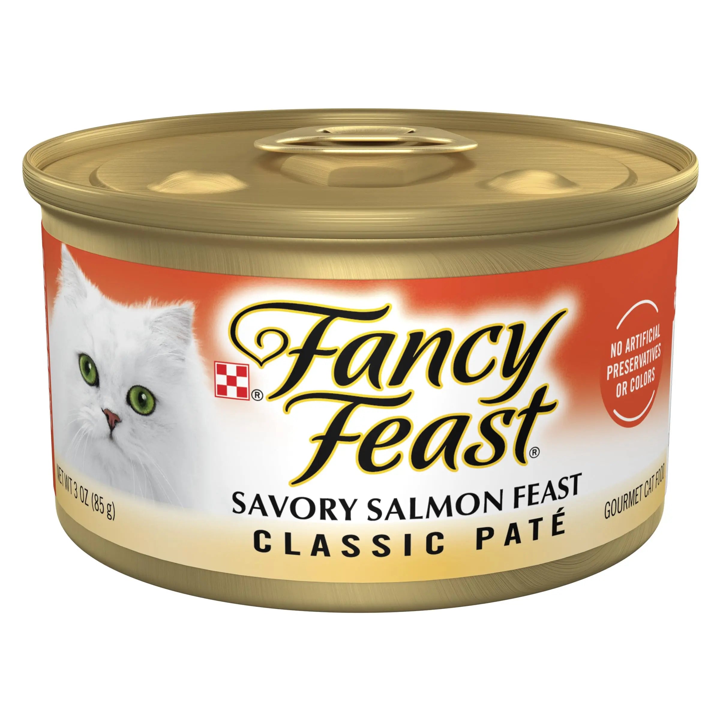 Purina Fancy Feast Salmon Feast Grain-Free Wet Cat Food - 24-Pack (3 oz. Cans) Fancy Feast