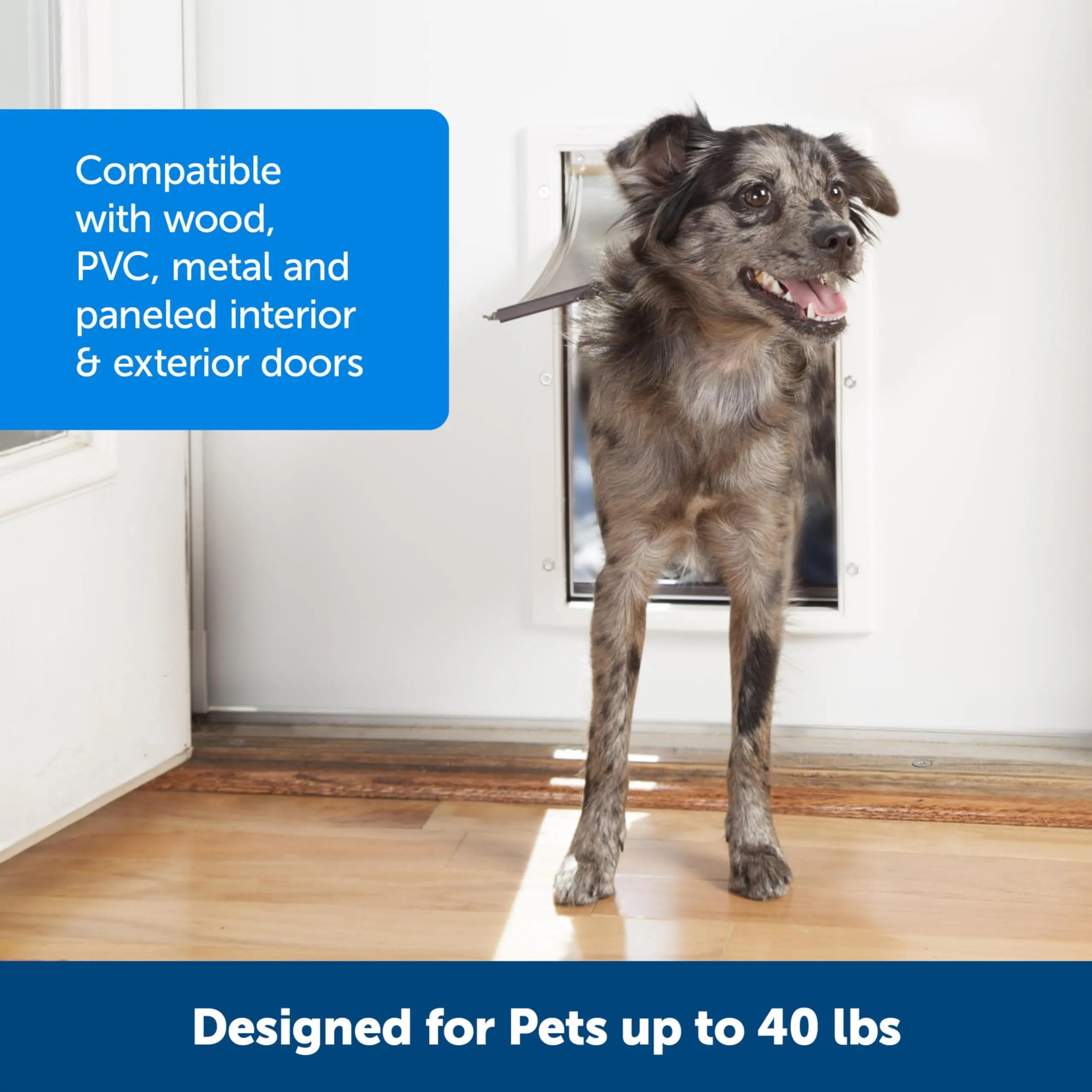 etSafe Never Rust Medium Pet Door - Easy Install & Secure Access PetSafe