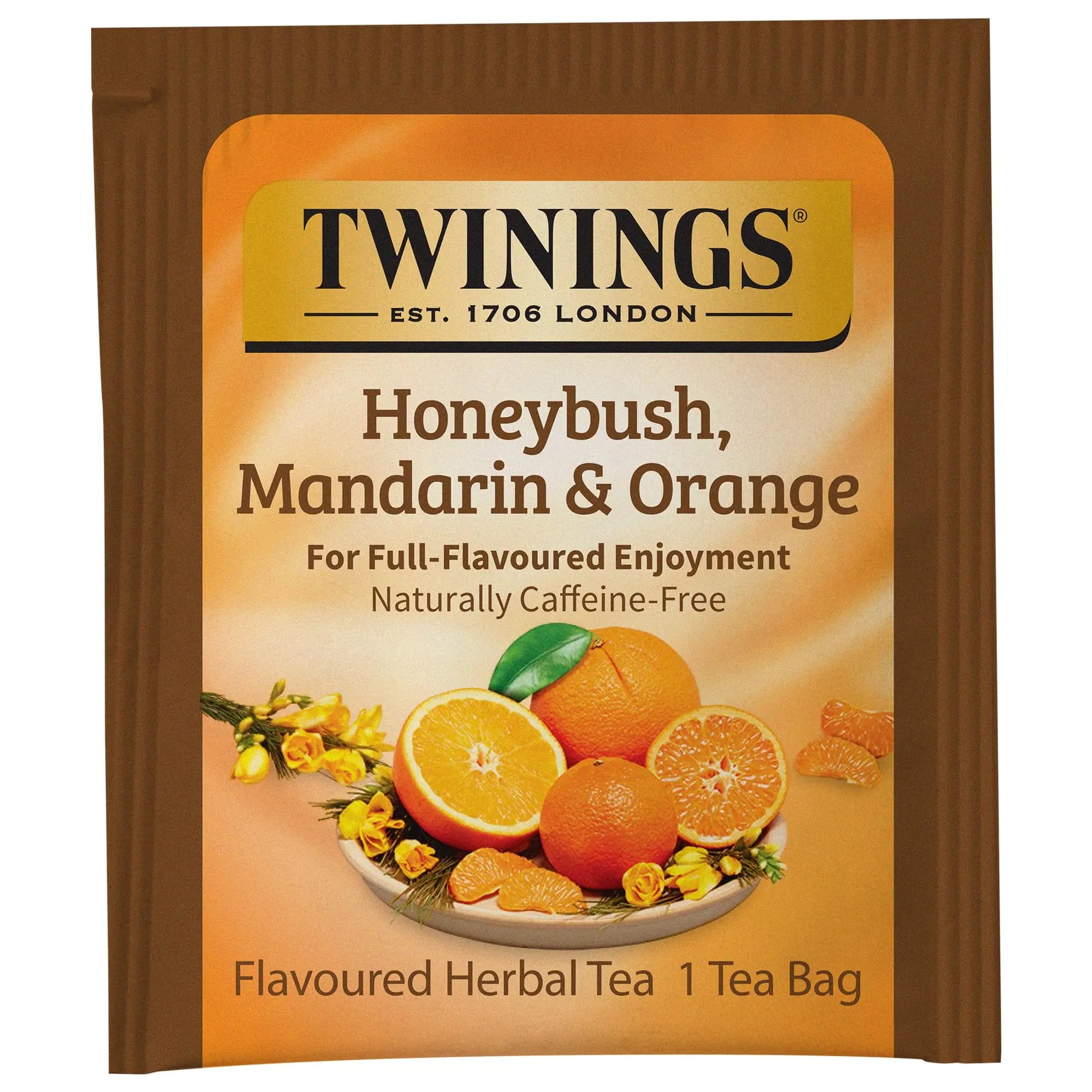 Twinings Honeybush & Mandarin Herbal Tea - 20 Count (Pack of 6) Twinings