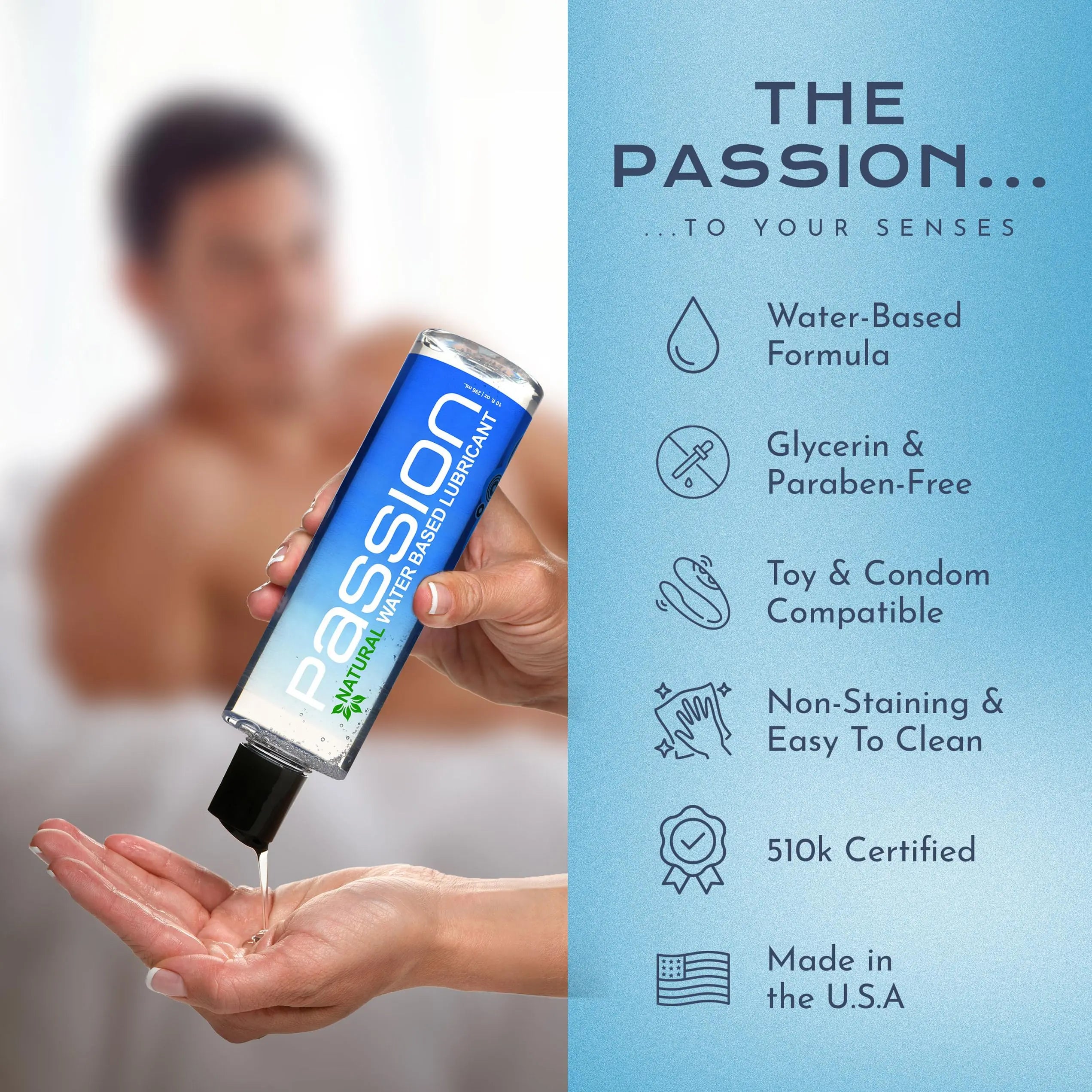 Passion Natural Water-Based Lubricant - 34 oz Yodymarket