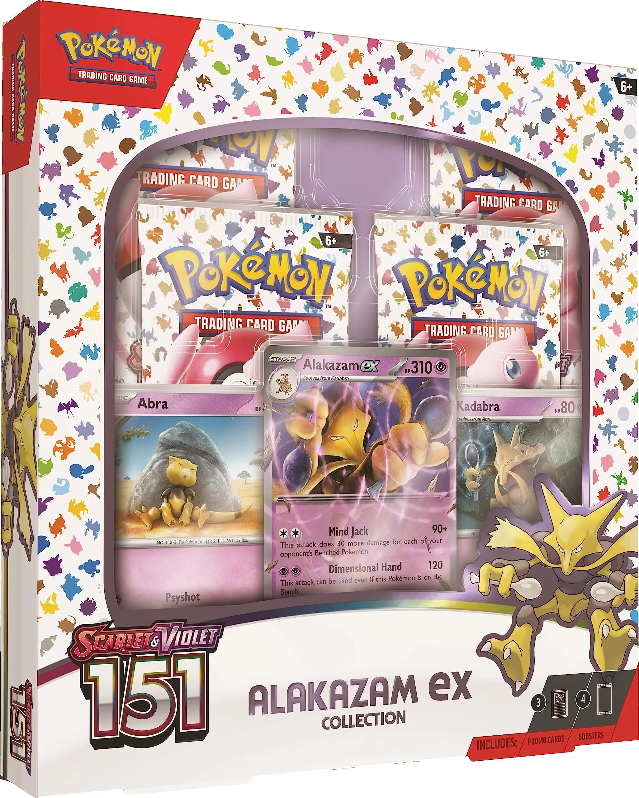 Pokemon TCG Scarlet & Violet 3.5 Pokemon 151 Alakazam Ex Box Pokemon