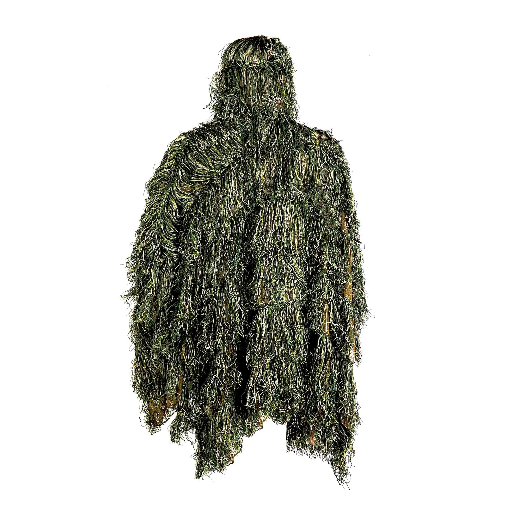 AUSCAMOTEK Green Ghillie Poncho for Hunting & Outdoor Activities AUSCAMOTEK