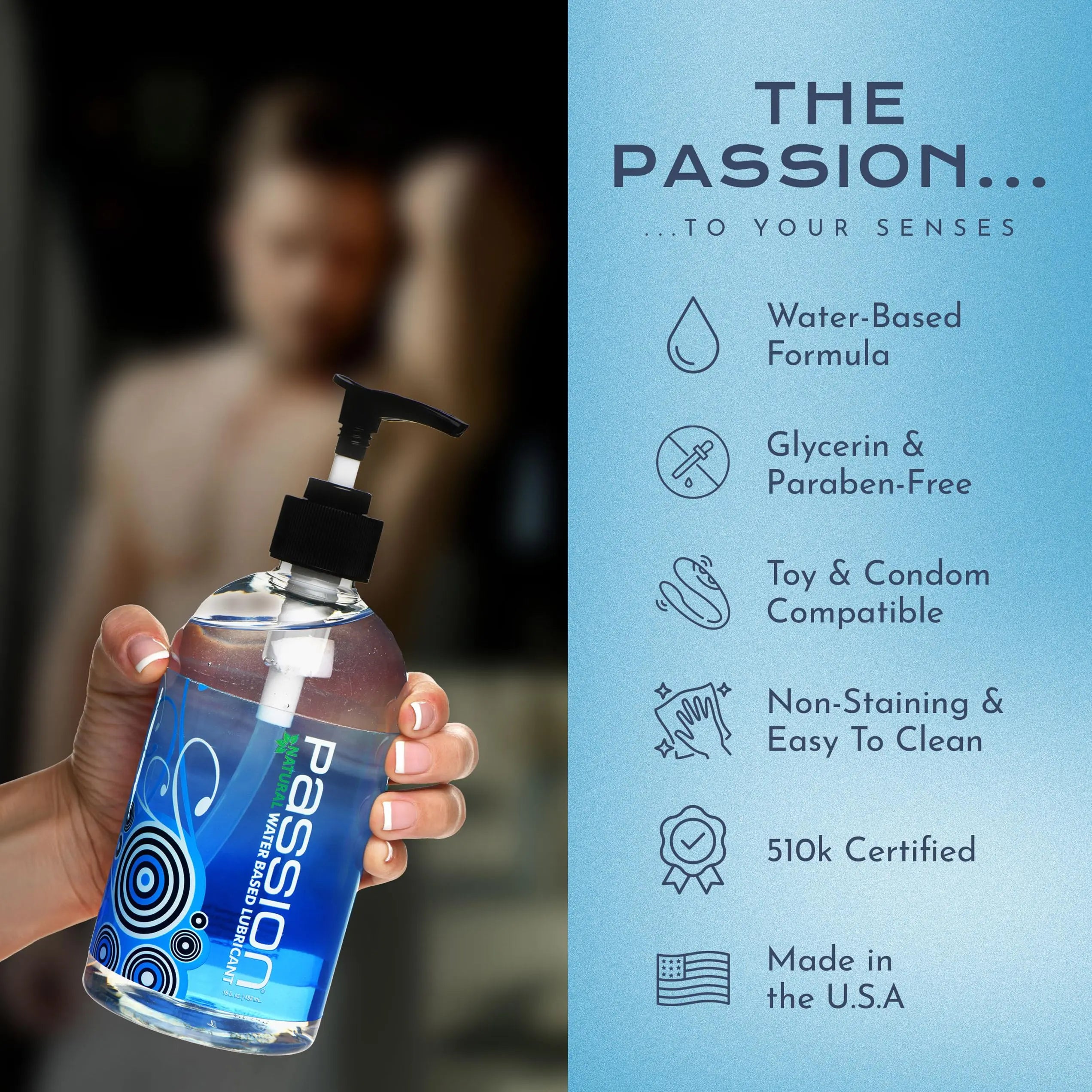 Passion Natural Water-Based Lubricant - 34 oz Yodymarket